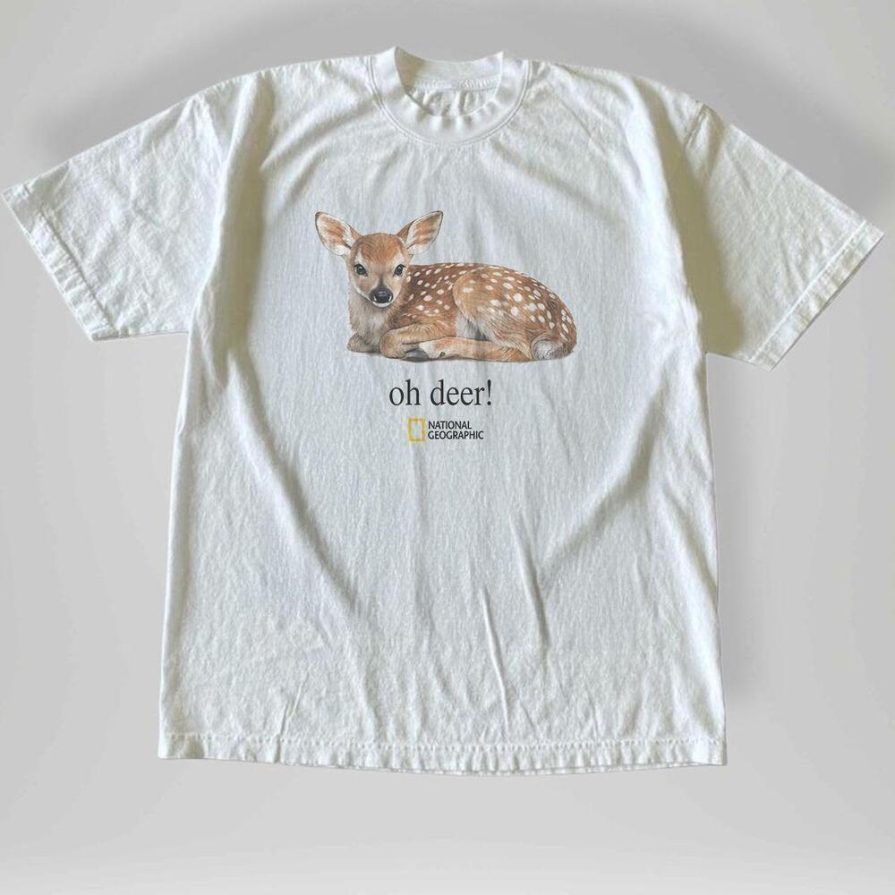 Style Oh Deer Graphic Tee Cute Baby Deer Aesthetic Shirt